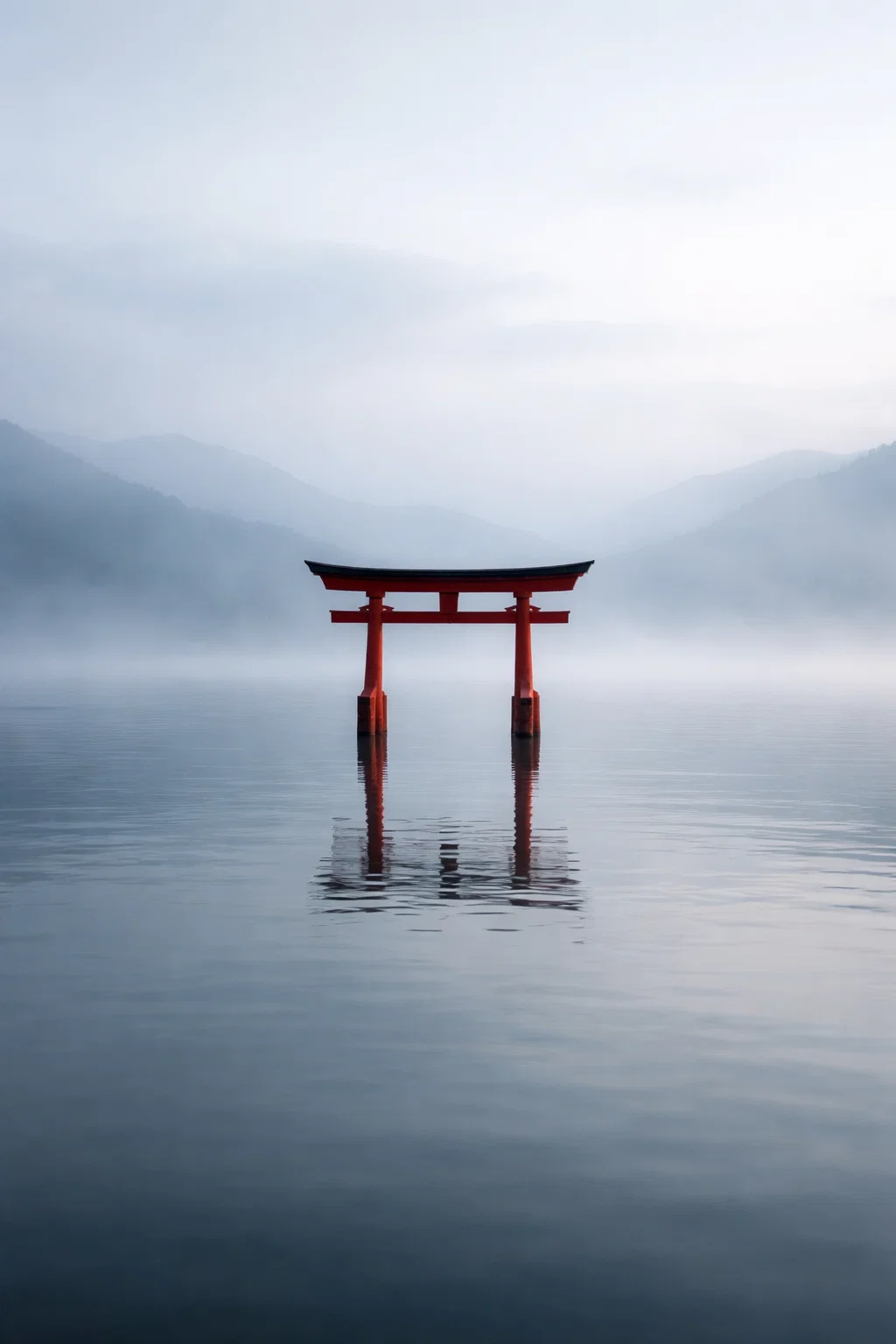 Porte Torii dans le Lac Sacré