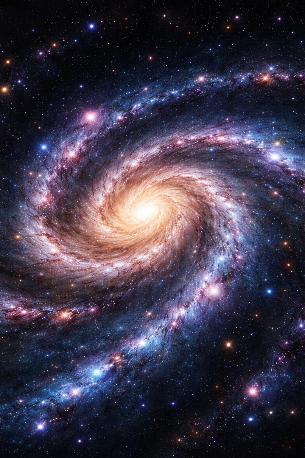 Tunnel spatial lumineux dans l’espace