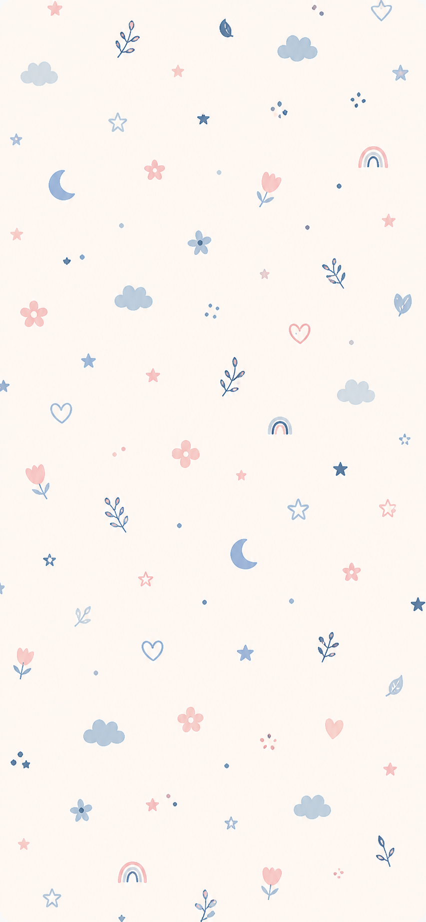 Motifs pastel et aérés en nuages