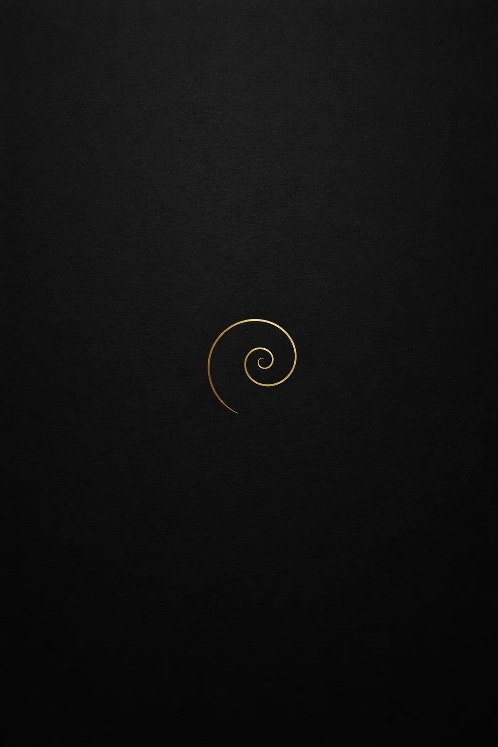 Spirale dorée minimaliste