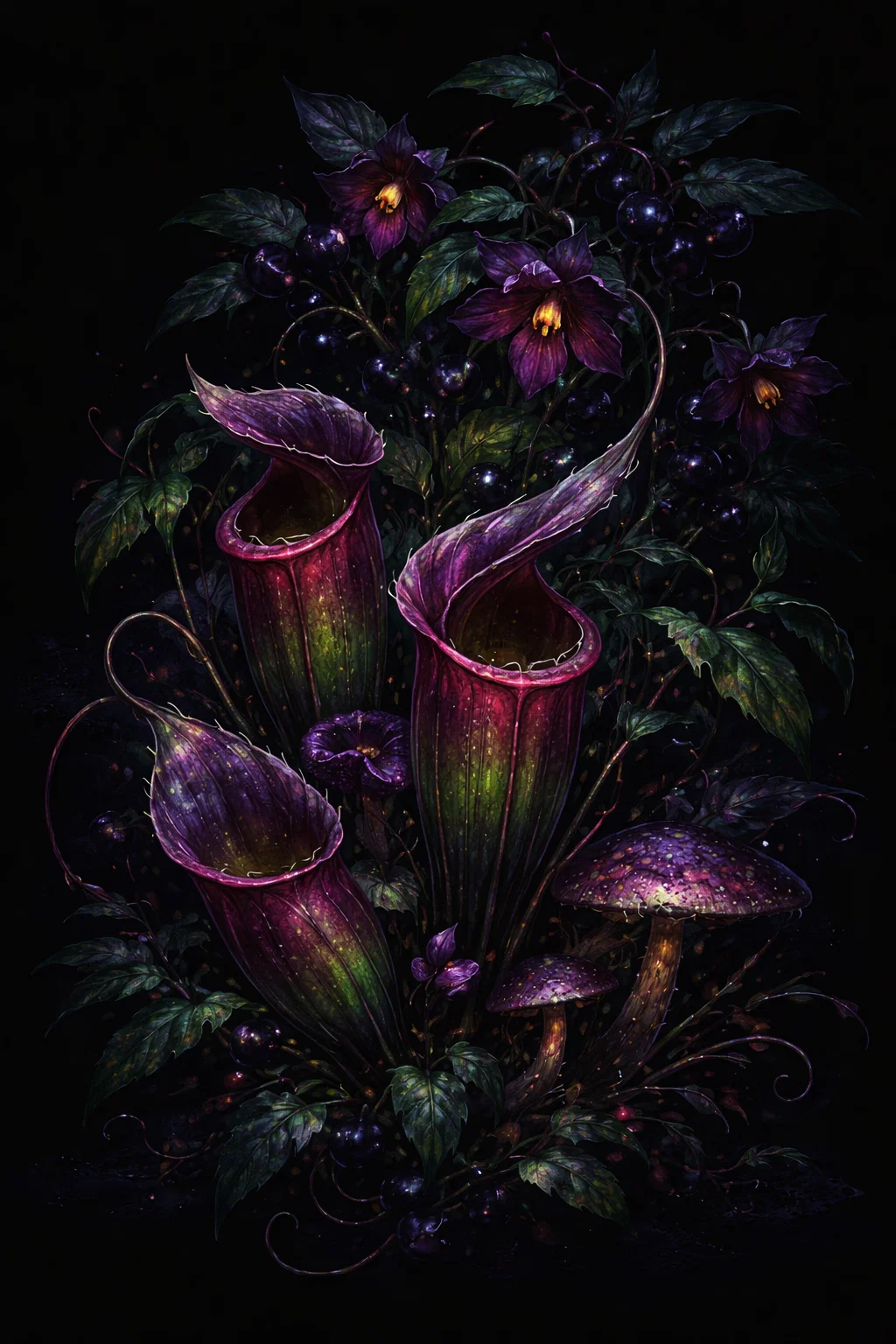 Jardin carnivore violet