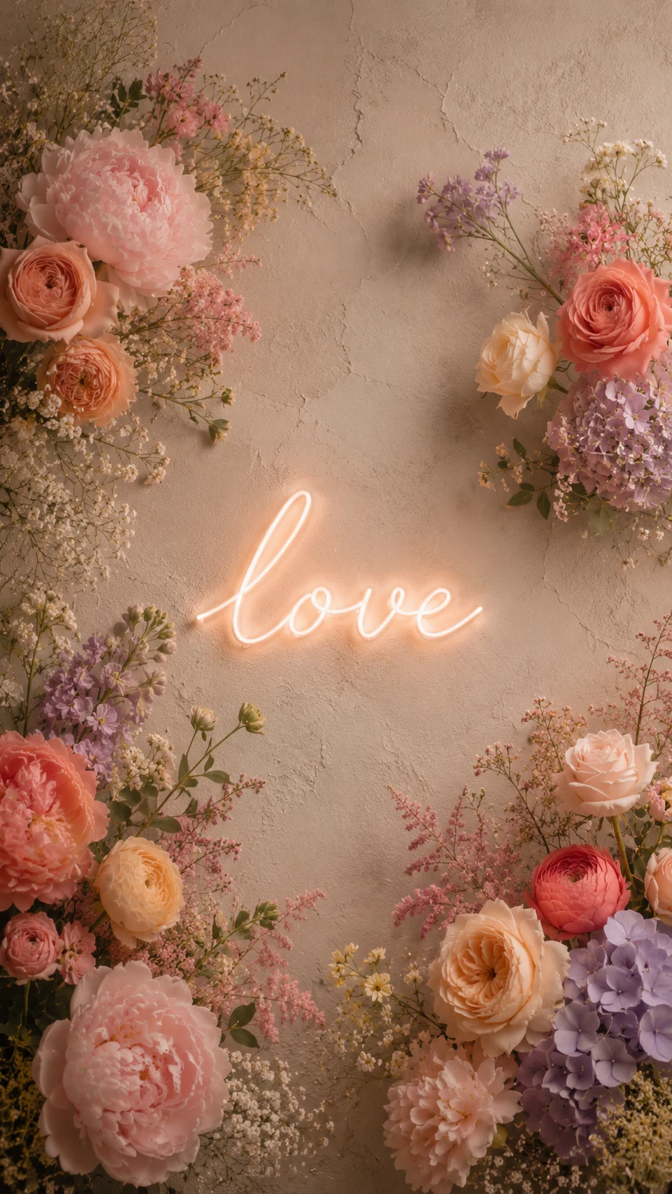 Mur floral love