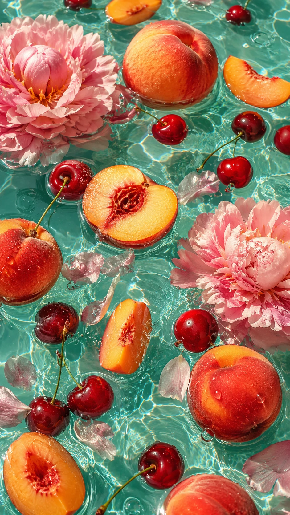 Pêches cerises aquatiques