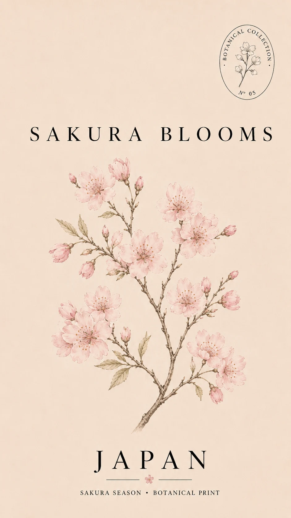 Sakura blooms Japan